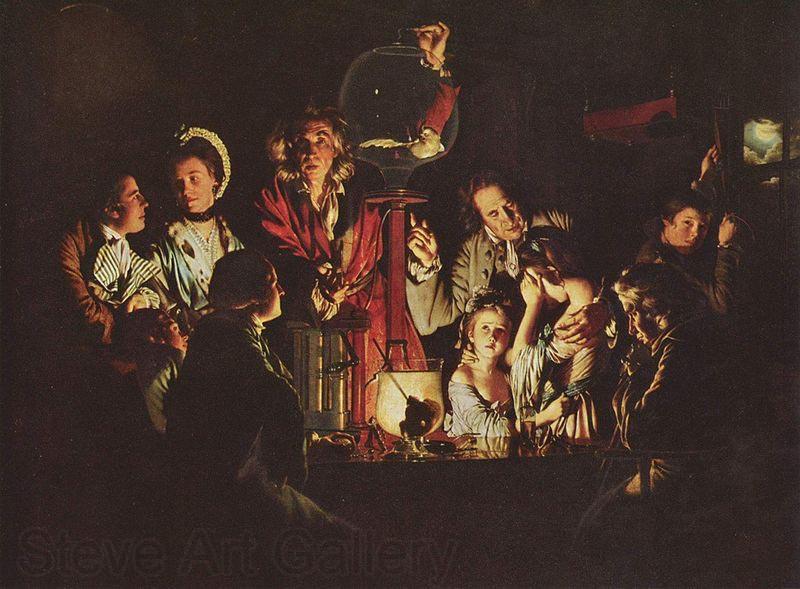Joseph wright of derby An Experiment on a Bird in the Air Pump Norge oil painting art